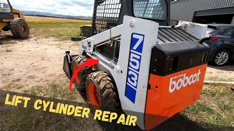 bobcat skid steer lift piston installation|bobcat s185 cylinder repair.